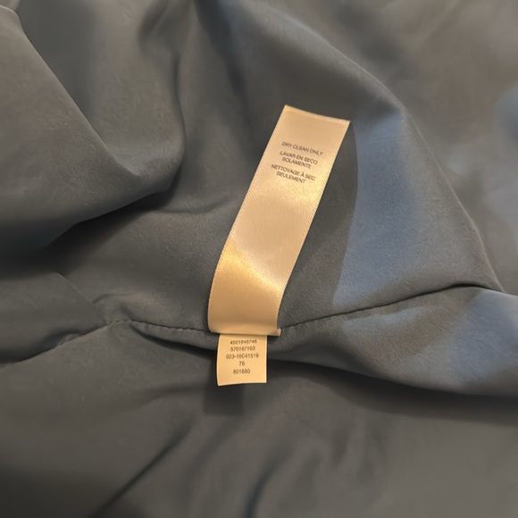 Chicos Boiled Wool Motorcycle Jacket Blue Silver - Picture 5 of 9